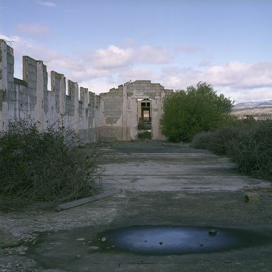 Valérie Leray, Paintball Field, Military Camp, Museum Rivesaltes 2008 / Internment Camp for Gypsies (Roma), Rivesaltes 1939 - 1942, 2015