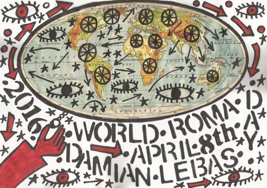 Damian Le Bas, World Roma Day 2016 . Poster, 2016