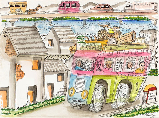 Manitra , Vieux taxi brousse à Madagascar, 2010