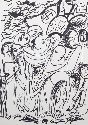 Ceija Stojka, ohne Titel, 4.11.2002